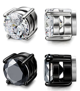 Sailimue Acciaio inossidabile magnetico Orecchini Stud per uomo donna unisex...