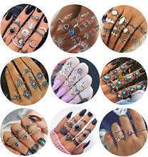 Carica l&#39;immagine nel visualizzatore di Gallery, Milacolato 84 PCS Midi Ring Bohemian Knuckle Anello Set Fashion Finger... - Ilgrandebazar
