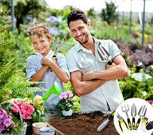 Carica l'immagine nel visualizzatore di Gallery, AGAKY Set Attrezzi da Giardino 5 Pezzi Durevole Alluminio Kit Giardinaggio...