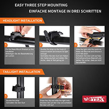 Carica l&#39;immagine nel visualizzatore di Gallery, WOTEK Luci per Bicicletta Set Bici Ricaricabili e Impermeabili USB...