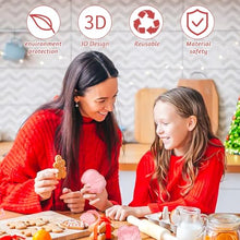 Carica l&#39;immagine nel visualizzatore di Gallery, 24 Pezzi Formine per Biscotti Natalizi, Tagliabiscotti Natale Formine Biscotti Natale 3D Stampi Biscotti Natale, Formine Biscotti Natale per Decorare Torta, Biscotto, Dolci (Natale 24)