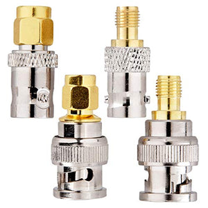 kwmobile Set Connettori SMA a BNC - 4x Adattatori maschio femmina da...