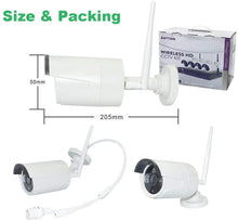 Carica l&#39;immagine nel visualizzatore di Gallery, WiFi Sistemi di sorveglianza Aottom 4 Canali 960P Telecamere Videosorveglianza WiFi Kit, 4X1.3MP Telecamera WIFI IP + 1X1080P WIFI NVR Senza HDD, Visione Notturna, Motion Detection, P2P, IP66