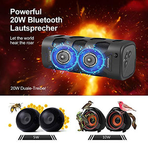 Cassa Bluetooth Portatile, 20W Motast Speaker Portatili, IP56...