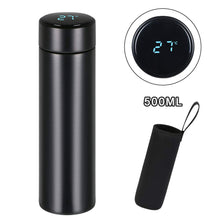 Carica l&#39;immagine nel visualizzatore di Gallery, flintronic Bottiglia Acqua, Borraccia Termica 500ML Coppa da Viaggio, #1 Nero - Ilgrandebazar