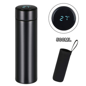 flintronic Bottiglia Acqua, Borraccia Termica 500ML Coppa da Viaggio, #1 Nero - Ilgrandebazar