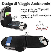 Carica l&#39;immagine nel visualizzatore di Gallery, MATEIN Zaino Viaggio per PC Portatile,Zaino Porta con Caricatore...