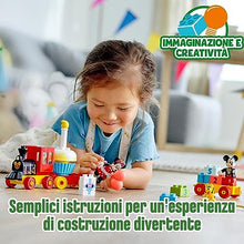 Carica l&#39;immagine nel visualizzatore di Gallery, LEGO 10941 DUPLO Disney Il Treno del Compleanno di Topolino e Minnie, Giocattolo con Personaggi, Giochi Educativi per Bambini e Bambine da 2 Anni in su, Idea Regalo con Torta e Palloncini