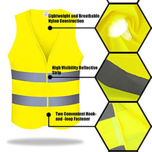 Carica l&#39;immagine nel visualizzatore di Gallery, Giacche e Gilet Alta visibilità,2 Pezzi EN 471Gilet/Giubbotto di Sicurezza...