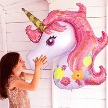 Carica l'immagine nel visualizzatore di Gallery, AYUQI Unicorno Palloncini Compleanno Decorazioni, Set di Coriandoli Rosa