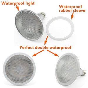 Lampadina LED E27 Base PAR38 15W, Impermeabile IP65, Alogeno Bianca