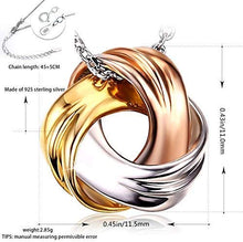 Carica l'immagine nel visualizzatore di Gallery, Collana Donna in Argento 925, 3 Colori bianco/oro/rosa Buon Regalo Donna... - Ilgrandebazar