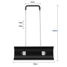 Carica l&#39;immagine nel visualizzatore di Gallery, ORIENTOOLS - Pala da Neve Resistente, Regolabile, con Ruote Steel Handle