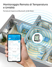 Carica l&#39;immagine nel visualizzatore di Gallery, Govee Termometro Igrometro, Accurato Misuratore Interna con Intelligenti avvisi App e Dati Conservazioni Sensore di Monitoraggio Digitale LCD Bluetooth per Camera Serra Garage Cantina di Vini