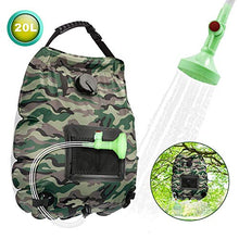 Carica l'immagine nel visualizzatore di Gallery, SANBLOGAN Borsa per Doccia Solare,Doccia Solare Campeggio,20L Tarnung