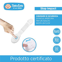 Carica l&#39;immagine nel visualizzatore di Gallery, [12 Pezzi] Bambino Chiusure di Sicurezza Armadio, Fascia Morbida 12p.chiusure