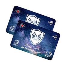 Carica l'immagine nel visualizzatore di Gallery, Carta di Blocco con Avanzato Sistema di Protezione RFID &amp; NFC - Proteggi Carte di Credito Contactless - Versatile, Sottile e Leggera. (2x New OrbityCard + Gift)