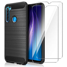 Carica l&#39;immagine nel visualizzatore di Gallery, AROYI Cover Xiaomi Redmi Note 8&amp;[2 Pack] Protettiva in Vetro nero - Ilgrandebazar