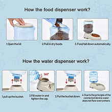 Carica l&#39;immagine nel visualizzatore di Gallery, XIAPIA Dispenser Cibo Cani, Distributore Automatico di Acqua per Animali PET-