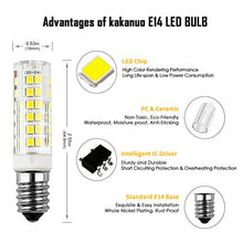Carica l&#39;immagine nel visualizzatore di Gallery, Lampadina LED E14 Kakanuo 5W Equivaleni a 50W Bianco Freddo 6000K 450LM...