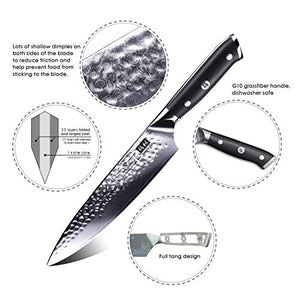 SHAN ZU Coltello di Damasco Coltelli da 67 Strati Di Da Chef - Ilgrandebazar