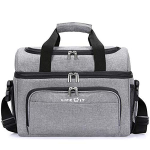 Lifewit 23 Litri Borsa Termica Porta Pranzo della Spesa 23L, Grigio