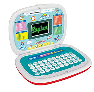 Clementoni - 17679 - Sapientino - Il mio primo laptop, computer educativo interattivo per bambini 4 anni, laptop per bambini 30 attività, versione in italiano