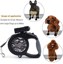 Carica l&#39;immagine nel visualizzatore di Gallery, Guinzaglio per Cani, Cani Retrattile 8M con Grigio mimetico.