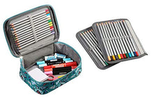 Carica l&#39;immagine nel visualizzatore di Gallery, EDATOFLY 72 Slot Matite Astuccio Multifunzione Grande Borsa Verde