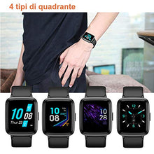 Carica l&#39;immagine nel visualizzatore di Gallery, YAMAY ZOSKVE Smartwatch con Saturimetro Misuratore Pressione Nero