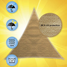 Carica l&#39;immagine nel visualizzatore di Gallery, Windhager 10963 Tenda a vela triangolare Patio 3,5m canna colore