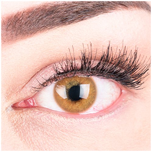 GLAMLENS Lenti a contatto colorate marrone chiaro Jas Brown Hazel - mensili...