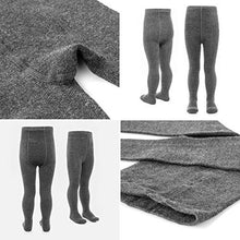 Carica l'immagine nel visualizzatore di Gallery, LaLoona - Set 2 paia calze bambina collant, calzamaglia bimba bimbo elasticizzati, ampio elastico alto in cotone (86-92, Grigio Scuro)