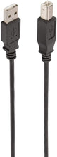 Carica l'immagine nel visualizzatore di Gallery, Ewent Cavo Stampante USB 2.0 Cavo USB A Maschio a B Maschio, Doppia Schermatura AWG 28, per HP, Epson, Canon, Lexmark, Samsung, Xerox 3 Metri, Nero
