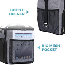 Carica l&#39;immagine nel visualizzatore di Gallery, Lifewit 17L Borsa Termica Porta Pranzo della Spesa Frigo Grigio