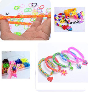 Queta 6800 Elastici Loom Nastri Box Fai da Te Braccialetti Kit con... - Ilgrandebazar