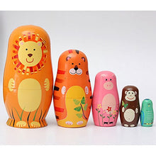 Carica l&#39;immagine nel visualizzatore di Gallery, ZHUOTOP Cute Animal Nesting Babushka Russian Doll Matryoshka Hand Paint... - Ilgrandebazar