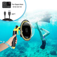 Carica l'immagine nel visualizzatore di Gallery, FEIMUOSI for GoPro Dome Port Hero, Waterproof Case For Hero 5 6 7 2018