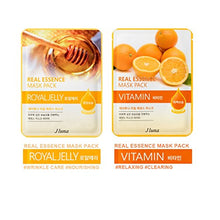 Carica l&#39;immagine nel visualizzatore di Gallery, Jluna korea real essence facial sheet masks 10 pack - 10 different types of... - Ilgrandebazar
