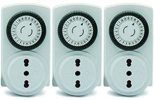 Carica l'immagine nel visualizzatore di Gallery, Electraline 3333 Kit 3 pezzi, Programmatore Timer meccanico giornaliero,...