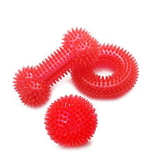 Carica l&#39;immagine nel visualizzatore di Gallery, PET SPPTIES Squeak per aggressivi Chewers Giocattolo da Denti 3PCS Red