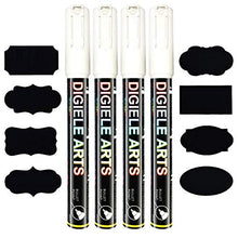 Carica l&#39;immagine nel visualizzatore di Gallery, Pennarelli Gesso Liquido di DIGIELE, Pennarello Bianco da 3mm, Punta... - Ilgrandebazar