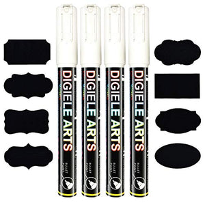 Pennarelli Gesso Liquido di DIGIELE, Pennarello Bianco da 3mm, Punta... - Ilgrandebazar