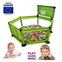 Carica l'immagine nel visualizzatore di Gallery, TAVALAX Pop 'N Play - Box per bambini, pieghevole e compatto, Deluxe Green