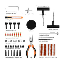 Carica l&#39;immagine nel visualizzatore di Gallery, Kohree 98pcs Kit per Riparazione Pneumatici, Ripara Pneumatici Gomme...