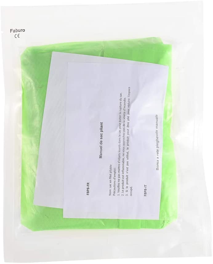 Faburo Borsa Rete Spiaggia XXL - Porta Giocattoli, Palline, Asciugamani | Sacco Tote Pieghevole Per Piscina, Mare E Barca