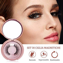 Carica l&#39;immagine nel visualizzatore di Gallery, Ciglia Finte Magnetiche, Eyeliner Magnetico Impermeabile e Set Di Ciglia...