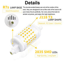 Carica l&#39;immagine nel visualizzatore di Gallery, Bonlux R7s 78mm LED Dimmerabile 10W Bianco Dimmerabile, Calda - Ilgrandebazar