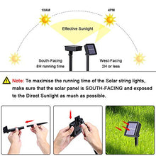 Carica l&#39;immagine nel visualizzatore di Gallery, flintronic Catena Luminosa Solare, Luci Solari Esterno, 8 Modi #1 Pc 100led