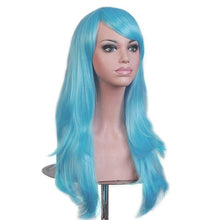 Carica l&#39;immagine nel visualizzatore di Gallery, Parrucca Rosa/Viola Lunga Donna Capelli Lunghi Wig Parrucche Sintetiche per... - Ilgrandebazar